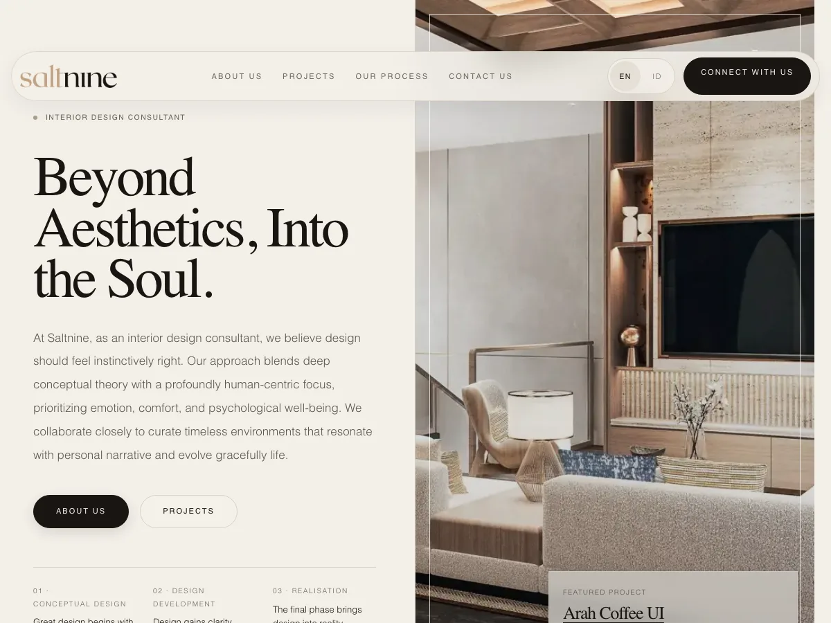 Saltnine — Warm — Block theme, full site editing, cardo and inter type pair.